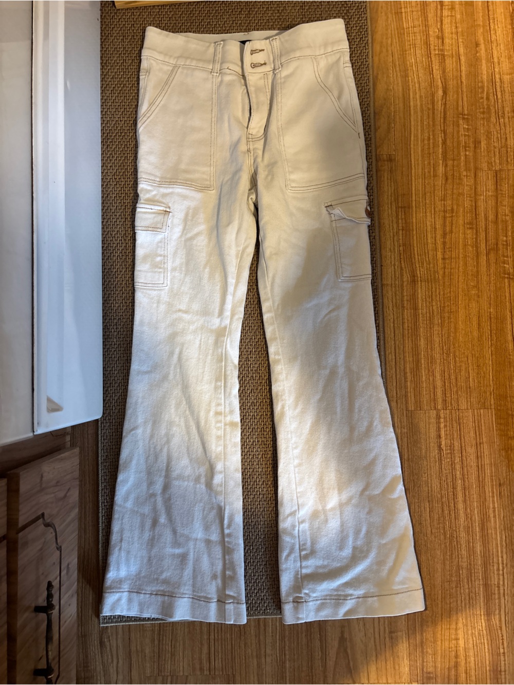 White Cargo Pants